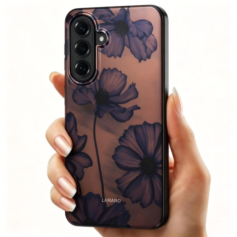 Custodia Tech-Protect Lamano MagSafe per Samsung Galaxy A57 5G, marrone e viola