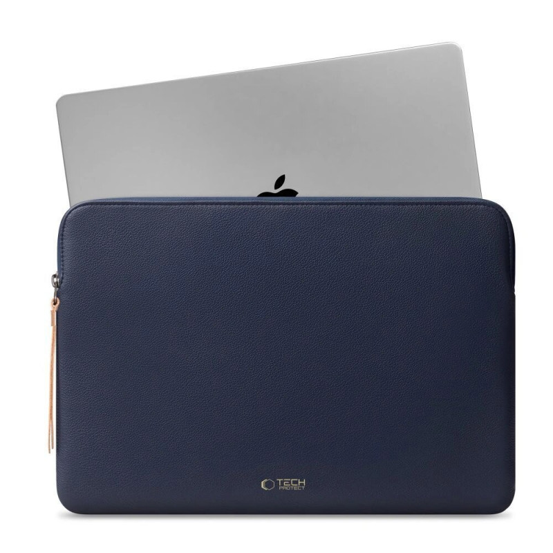 Custodia per laptop Tech-Protect Fleece 13-14" blu navy