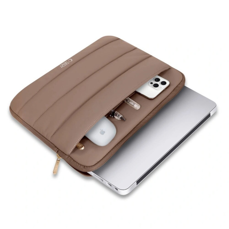 Custodia per laptop Tech-Protect Fluffy 13-14" color noce (marrone)
