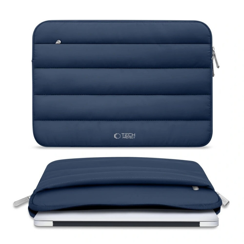 Custodia per laptop Tech-Protect Fluffy 13-14" blu navy
