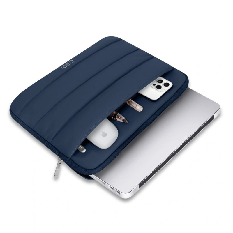 Custodia per laptop Tech-Protect Fluffy 13-14" blu navy