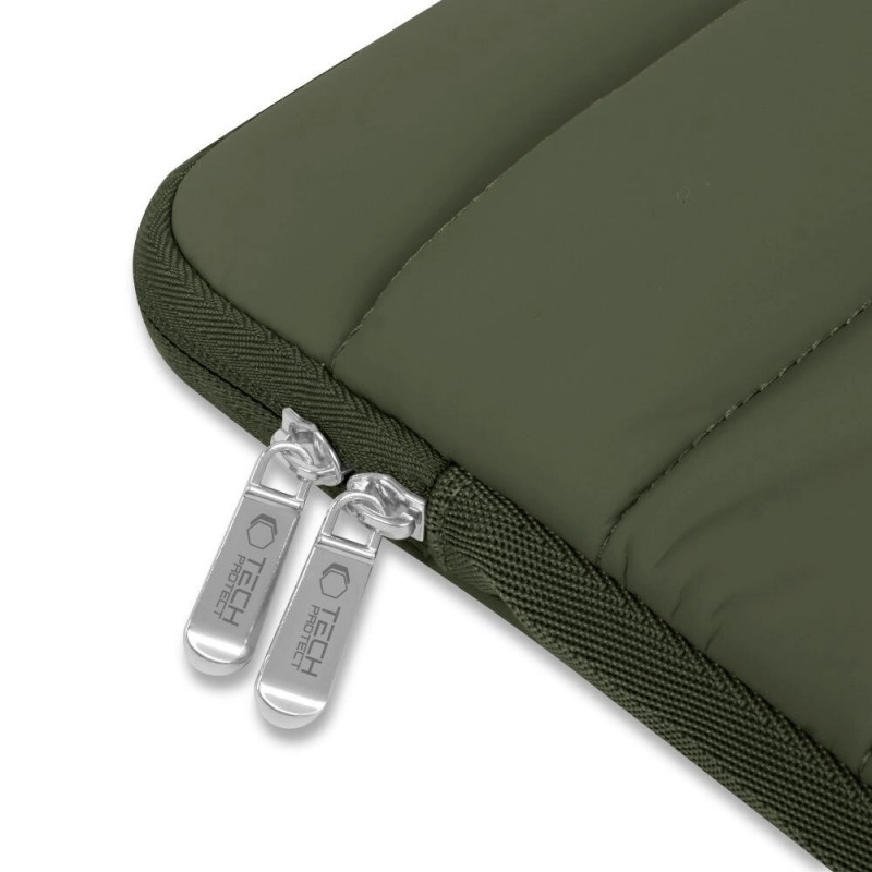 Custodia per laptop Tech-Protect Fluffy 15-16" verde militare