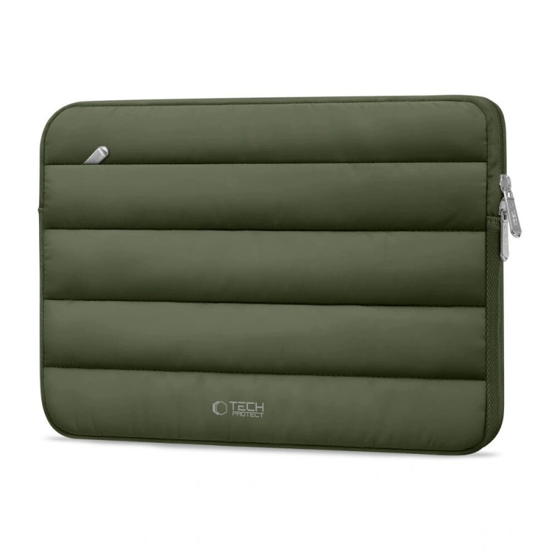 Custodia per laptop Tech-Protect Fluffy 13-14" verde militare