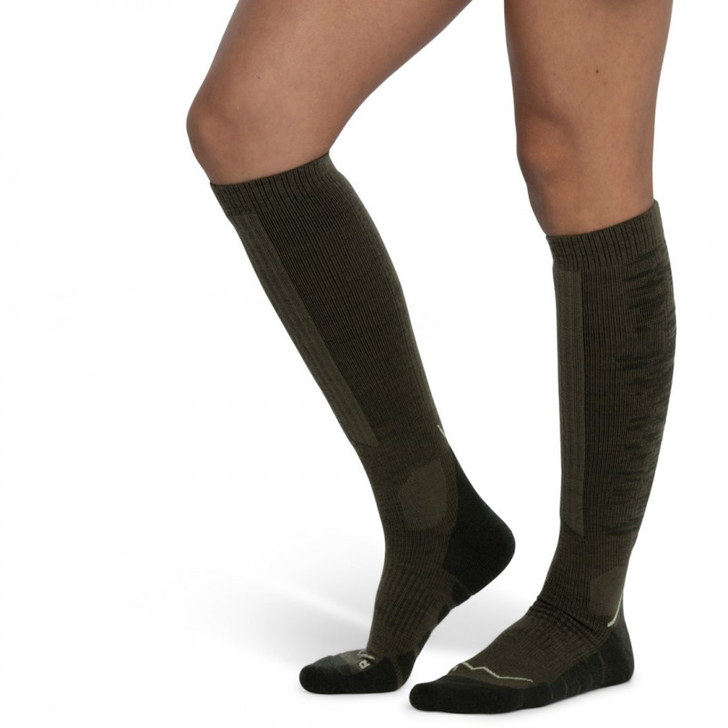 Calze Buff Merino HW Over The Calf HWO2 verde oliva L