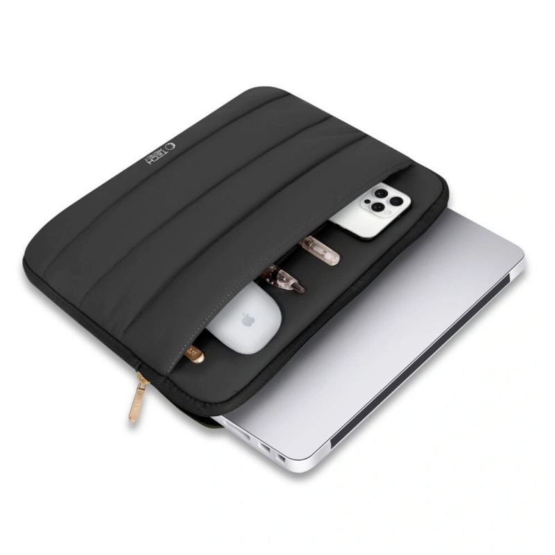 Custodia per laptop Tech-Protect Fluffy 13-14" nera