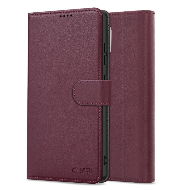 Custodia portafoglio Tech-Protect per Samsung Galaxy A36 / A56 / A37 5G, bordeaux