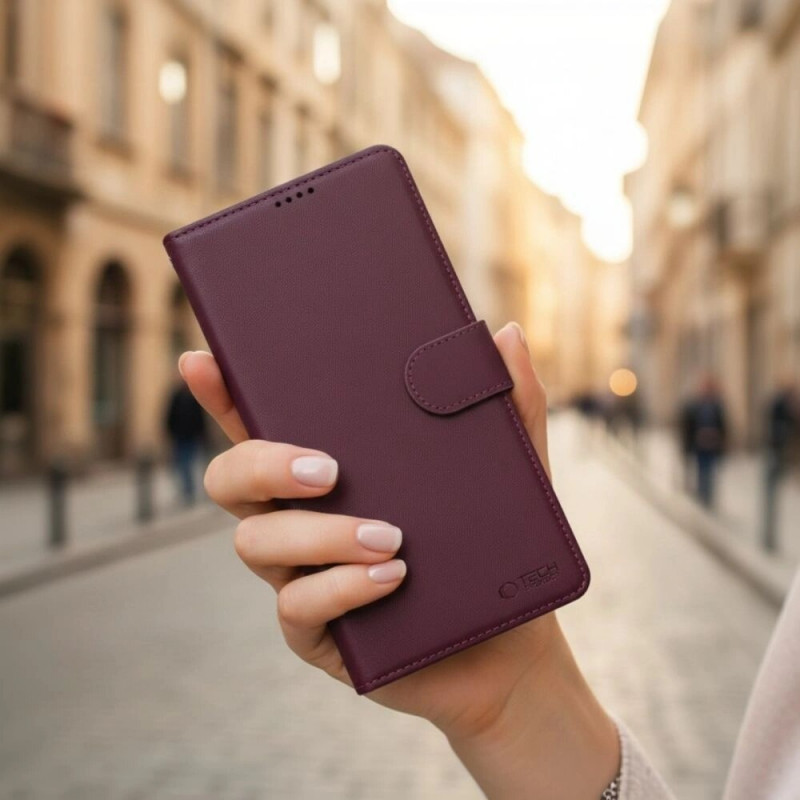 Custodia portafoglio Tech-Protect per Samsung Galaxy A36 / A56 / A37 5G, bordeaux