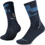 Calze Buff Merino MW Crew MWC2, Night Blue, L