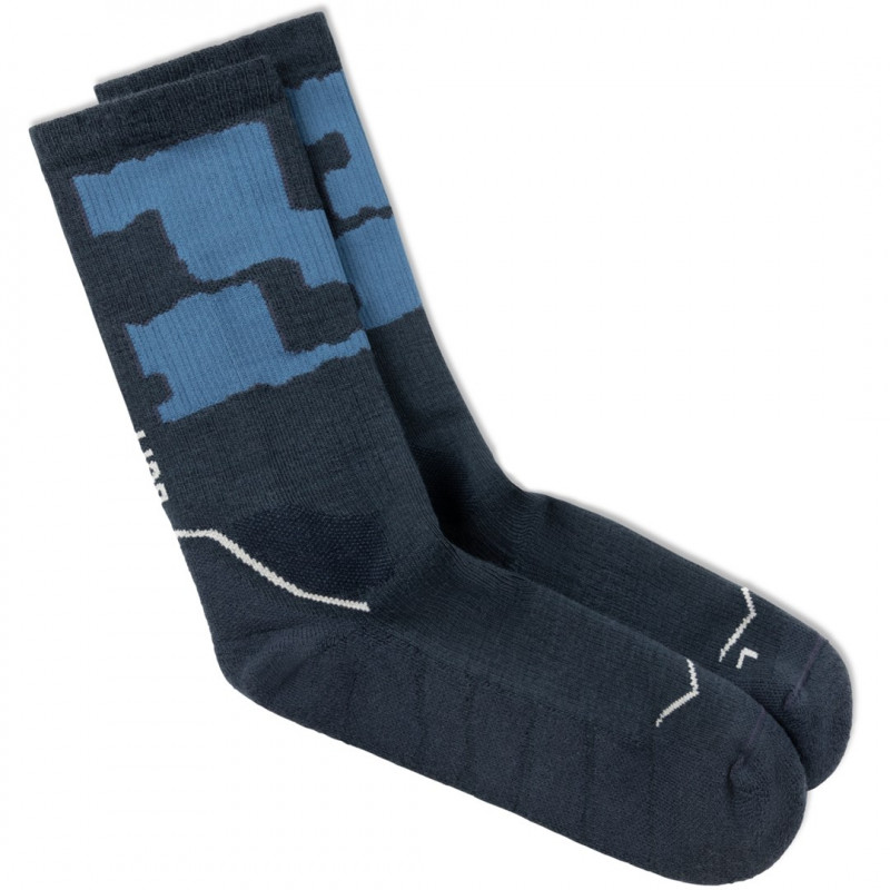 Calze Buff Merino MW Crew MWC2, Night Blue, L