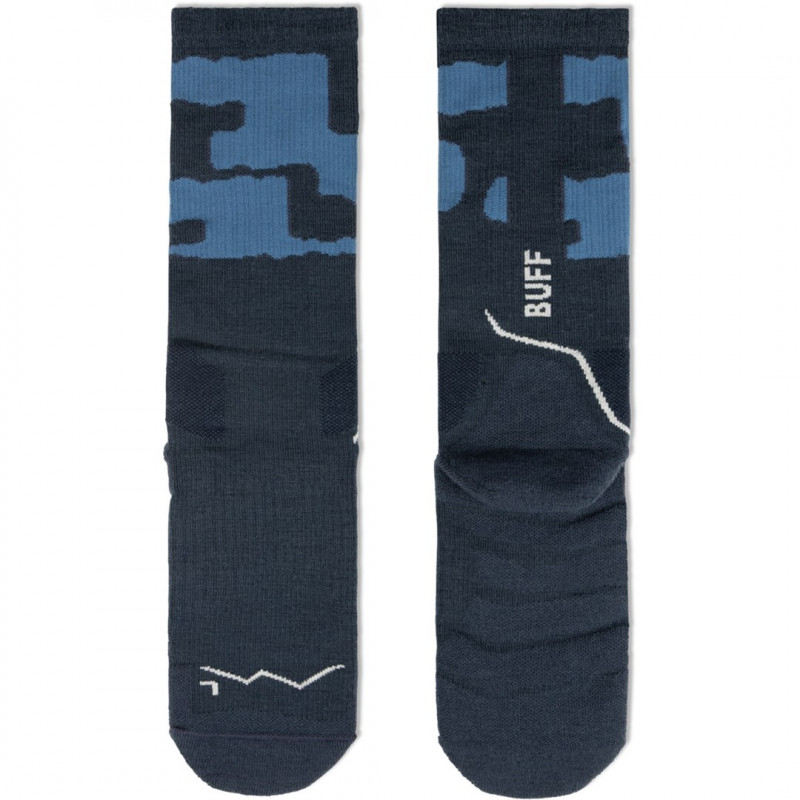 Calze Buff Merino MW Crew MWC2, Night Blue, L