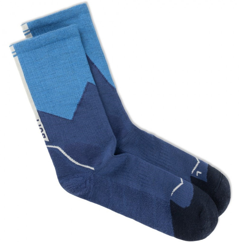 Calze Buff Merino MW Crew MWC1, blu, L
