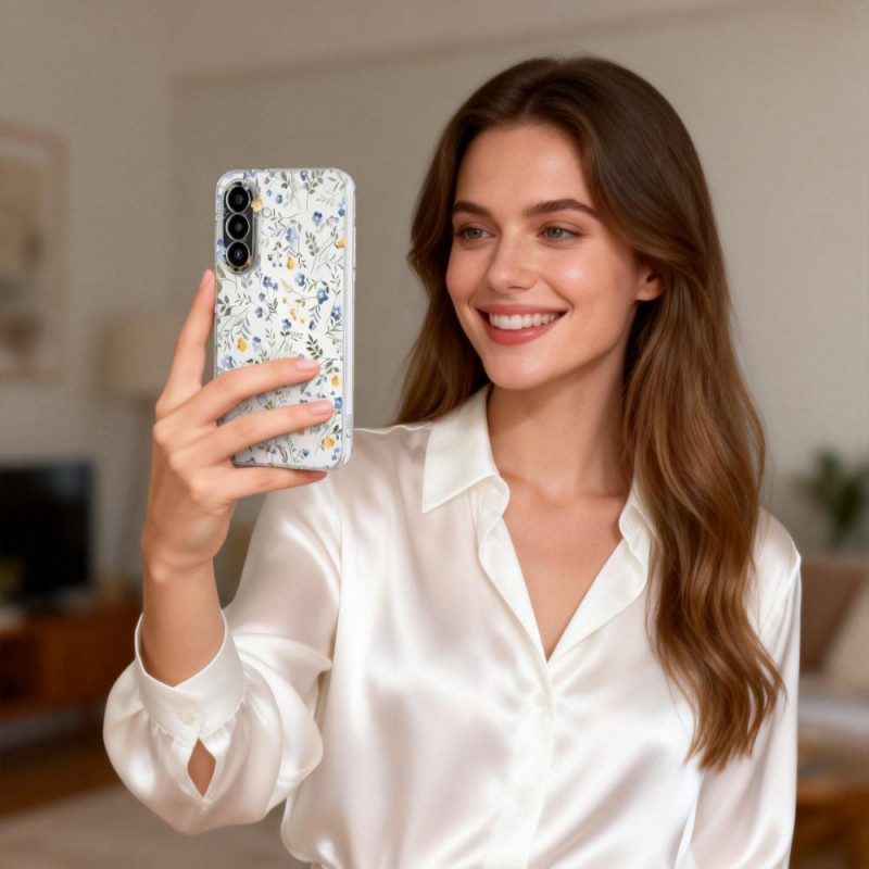 Custodia Tech-Protect FlexAir per Samsung Galaxy A27 5G, Spring Flowers