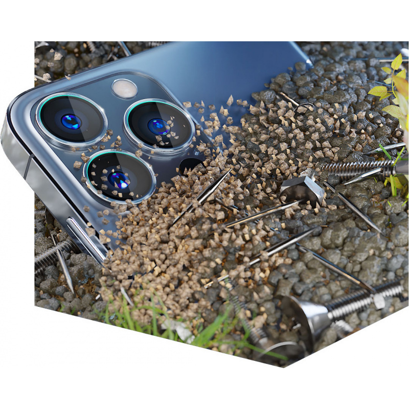 Vetro per lenti della fotocamera 3MK Lens Protection Pro per Apple iPhone 14 Plus / 15 Plus, blu Sierra