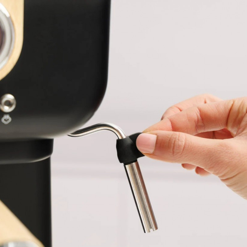 Macchina per espresso a pistone Taurus Onyx Moka 1050 W 20 bar in legno/nero/argento