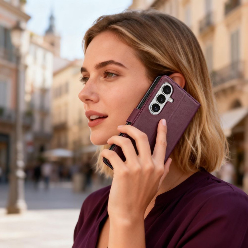 Custodia portafoglio Tech-Protect per Samsung Galaxy A27 5G, bordeaux