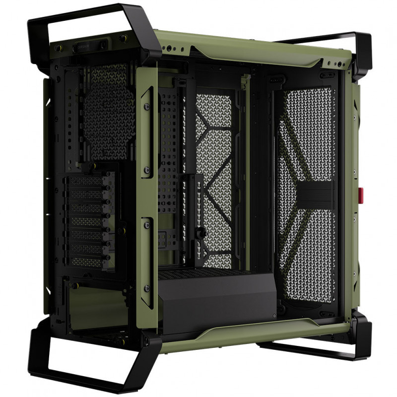 Case mid-tower Corsair WARTHOG Performance CC-9011350-WW, E-ATX, pannello laterale in vetro temperato, verde