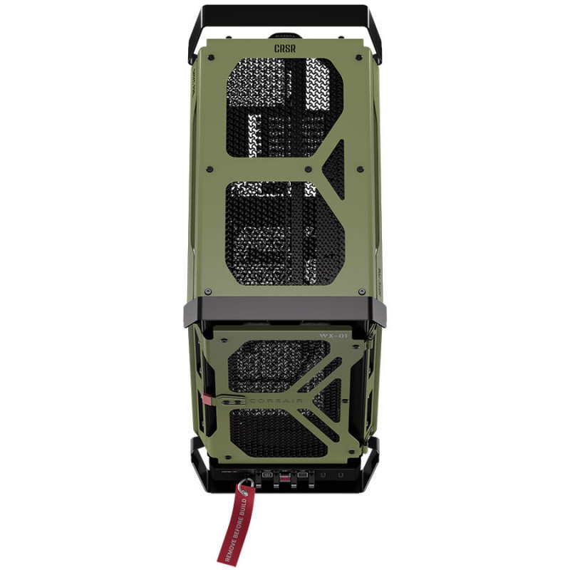 Case mid-tower Corsair WARTHOG Performance CC-9011350-WW, E-ATX, pannello laterale in vetro temperato, verde