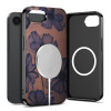 Custodia Tech-Protect Lamano MagSafe per Apple iPhone 16e / 17e, marrone e viola (Velvet Night)