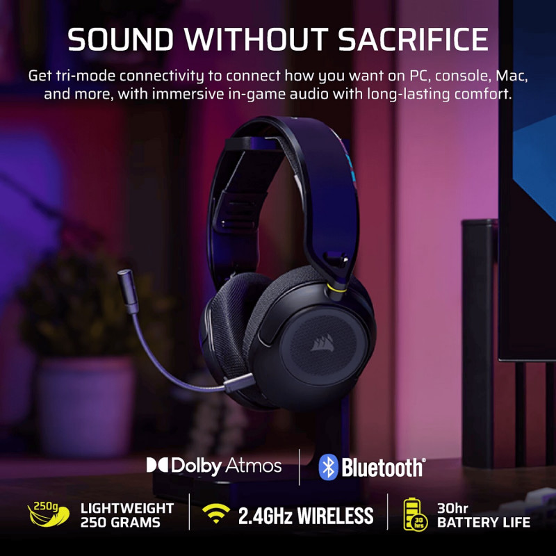Corsair HS35 V3 Cuffie Wireless per PlayStation CA-9011410-WW, Carbon