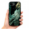 Custodia Tech-Protect Lamano MagSafe per Apple iPhone 16e / 17e, nera e verde (Verde Aura)