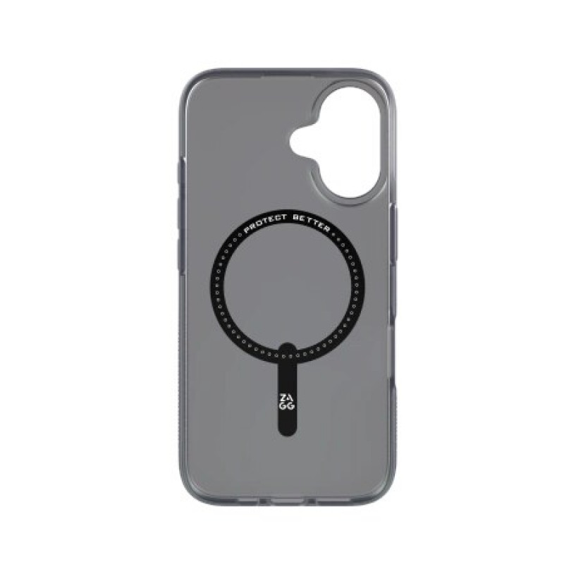 Cover posteriore ZAGG Milan Snap per Apple iPhone 16 ZAG139, MagSafe, Raven Feather