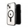 Custodia Speck Presidio Perfect-Clear ClickLock & MagSafe SPK526 per Apple iPhone 15 / 14 / 13, trasparente / nero opaco / grigio ardesia
