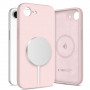 Custodia in silicone MagSafe Tech-Protect per Apple iPhone 16e / 17e, rosa perla