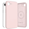 Custodia in silicone MagSafe Tech-Protect per Apple iPhone 16e / 17e, rosa perla
