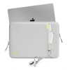 Custodia per laptop Tech-Protect Defender 15-16", grigio crayon