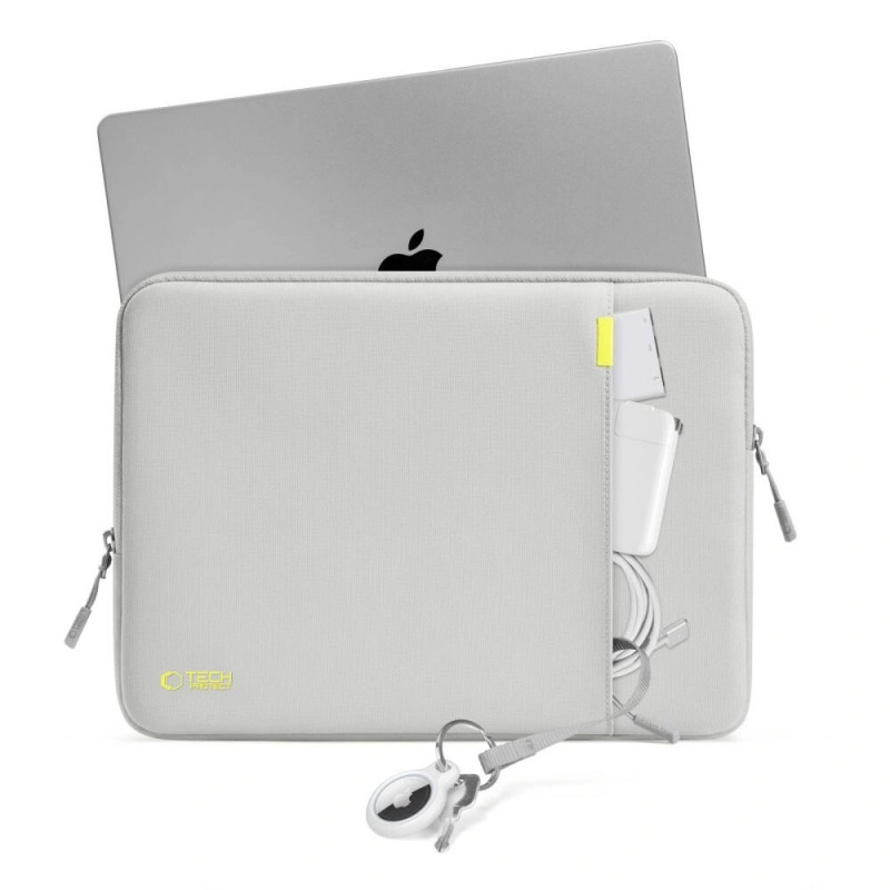 Custodia per laptop Tech-Protect Defender 15-16", grigio crayon
