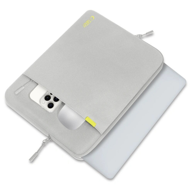 Custodia per laptop Tech-Protect Defender 15-16", grigio crayon