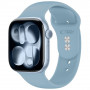 Cinturino in silicone Tech-Protect per Apple Watch 8 / 9 / 10 / 11 / 12 / SE / Ultra 44/45/46/49 mm, blu jeans