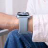 Cinturino in silicone Tech-Protect per Apple Watch 8 / 9 / 10 / 11 / 12 / SE / Ultra 44/45/46/49 mm, blu jeans