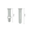 Cinturino in silicone Tech-Protect per Apple Watch 8 / 9 / 10 / 11 / 12 / SE / Ultra 44/45/46/49 mm, grigio lunare