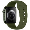 Cinturino in silicone Tech-Protect per Apple Watch 8 / 9 / 10 / 11 / 12 / SE / Ultra 44/45/46/49 mm, verde oliva