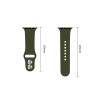 Cinturino in silicone Tech-Protect per Apple Watch 8 / 9 / 10 / 11 / 12 / SE / Ultra 44/45/46/49 mm, verde oliva
