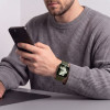 Cinturino in silicone Tech-Protect per Apple Watch 8 / 9 / 10 / 11 / 12 / SE / Ultra 44/45/46/49 mm, verde oliva