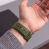 Cinturino in silicone Tech-Protect per Apple Watch 8 / 9 / 10 / 11 / 12 / SE / Ultra 44/45/46/49 mm, verde oliva