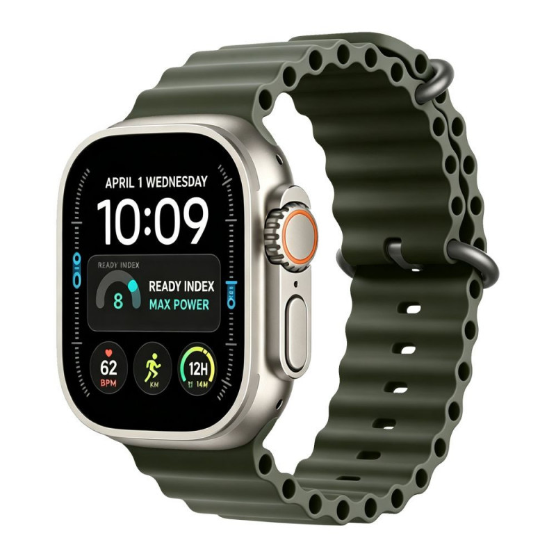 Cinturino Tech-Protect Iconband Pro per Apple Watch 8 / 9 / 10 / 11 / 12 / SE / Ultra 44/45/46/49 mm, verde militare