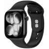 Cinturino in silicone Tech-Protect per Apple Watch 8 / 9 / 10 / 11 / 12 / SE / Ultra 44/45/46/49 mm, nero