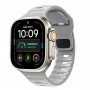 Cinturino Tech-Protect Silicone Line per Apple Watch 8 / 9 / 10 / 11 / 12 / SE / Ultra 44/45/46/49 mm, grigio lunare