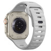 Cinturino Tech-Protect Silicone Line per Apple Watch 8 / 9 / 10 / 11 / 12 / SE / Ultra 44/45/46/49 mm, grigio lunare