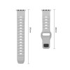 Cinturino Tech-Protect Silicone Line per Apple Watch 8 / 9 / 10 / 11 / 12 / SE / Ultra 44/45/46/49 mm, grigio lunare