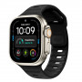 Cinturino Tech-Protect Silicone Line per Apple Watch 8 / 9 / 10 / 11 / 12 / SE / Ultra 44/45/46/49 mm, nero