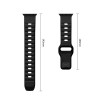 Cinturino Tech-Protect Silicone Line per Apple Watch 8 / 9 / 10 / 11 / 12 / SE / Ultra 44/45/46/49 mm, nero