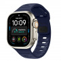 Cinturino Tech-Protect Silicone Line per Apple Watch 8 / 9 / 10 / 11 / 12 / SE / Ultra 44/45/46/49 mm, blu atlantico