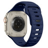 Cinturino Tech-Protect Silicone Line per Apple Watch 8 / 9 / 10 / 11 / 12 / SE / Ultra 44/45/46/49 mm, blu atlantico