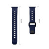 Cinturino Tech-Protect Silicone Line per Apple Watch 8 / 9 / 10 / 11 / 12 / SE / Ultra 44/45/46/49 mm, blu atlantico