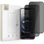 Vetro temperato privacy Tech-Protect Anti Spy Glass Pro+ per Apple iPhone 17e / 16e / 14 / 13 Pro / 13 (2 pz), nero