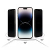 Vetro temperato privacy Tech-Protect Anti Spy Glass Pro+ per Apple iPhone 17e / 16e / 14 / 13 Pro / 13 (2 pz), nero